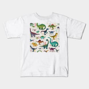 Bright Dinosaurs Kids T-Shirt